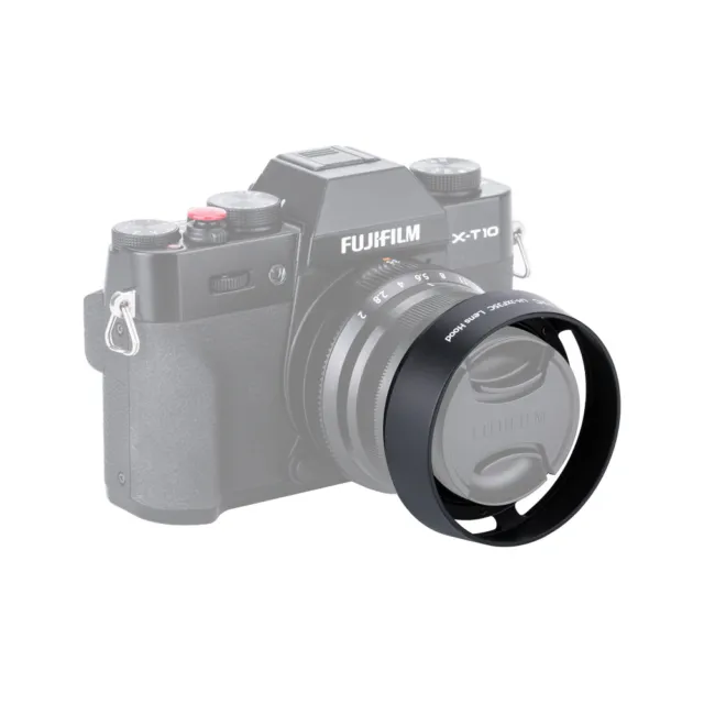 JJC Black Metal Hood for Fujinon Lens XF 23mm F2 R WR As Fuji Fujifilm LH-XF35-2