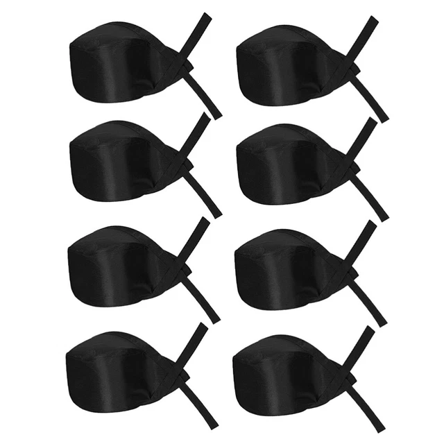 8 Pcs Restaurant Uniform Caps Chef Hat Adult Cycling Men and Women Service