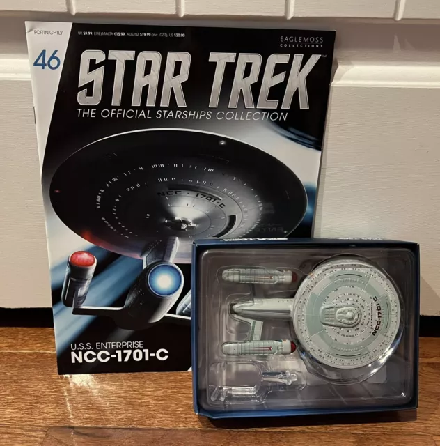 Eaglemoss Star Trek USS Enterprise NCC-1701-C Issue 46 With Magazine