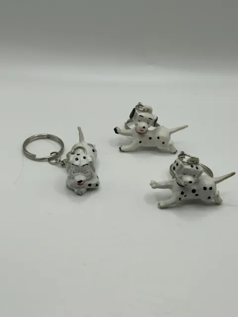 Vintage Dalmatian Super Cute Keyrings X3