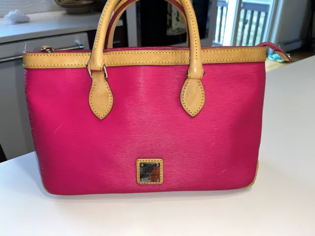 Dooney& Bourke.. Hot Pink/Fuschia Saffiano Leather Handbag