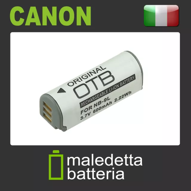 NB-9L Batteria Alta Qualità per Canon Digital IXUS 500 HS
