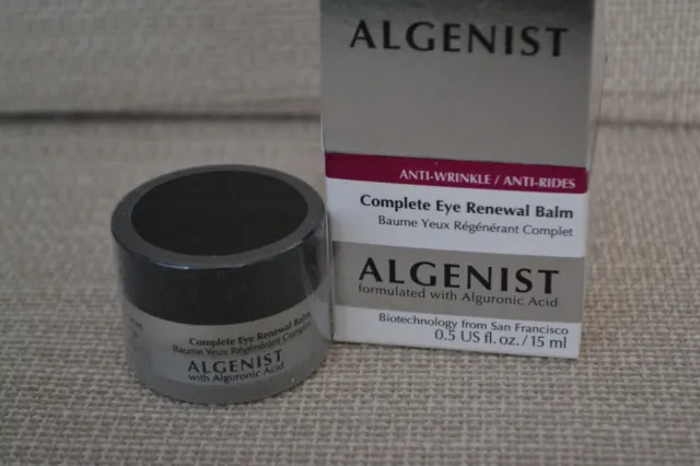 Brandneu in Originalverpackung Algenist kompletter Augenerneuerungsbalsam mit Alguronsäure 15ml UVP £48