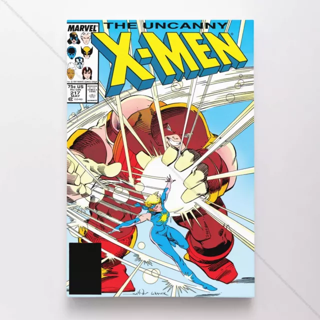 Uncanny X-Men Poster Canvas Vol 1 #217 Xmen Marvel Comic Book Art Print