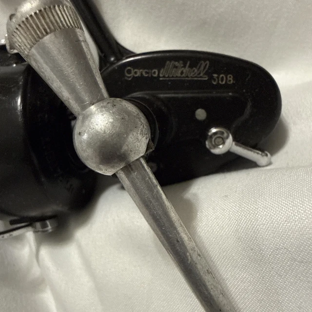 Moulinet De Pêche Vintage GARCIA MITCHELL 300 – Grande Vitesse, Spinning, Noir, Fabriqué En France