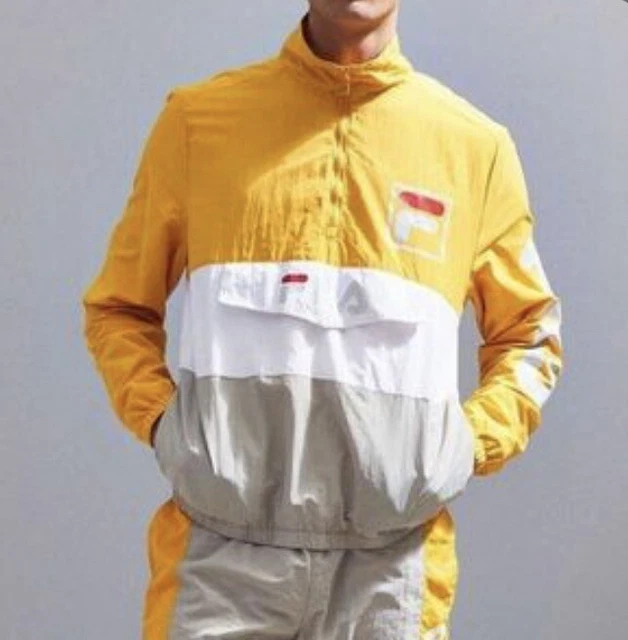 EXCLUSIVE FILA KENSINGTON ANORAK YELLOW JAUNE JACKET URBAN OUTFITTERS Sz XL 65.57 PicClick