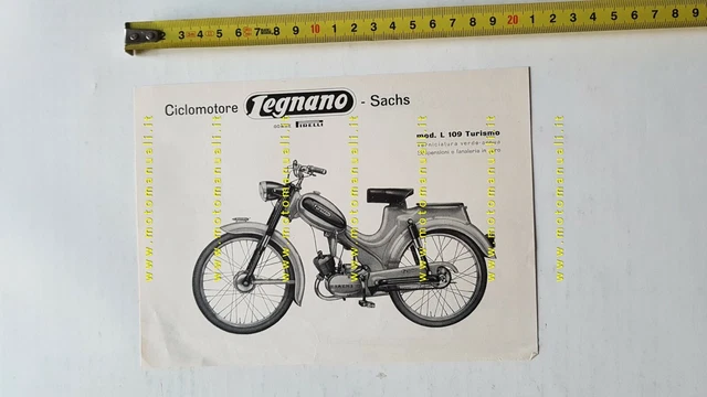 LEGNANO SACHS 50 L 109 Turismo depliant anni 60 originale italiano