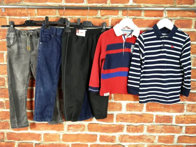 Boys Bundle Age 3-4 Years Next M&S Slazenger Jeans Joggers Polo Rugby Top 104Cm