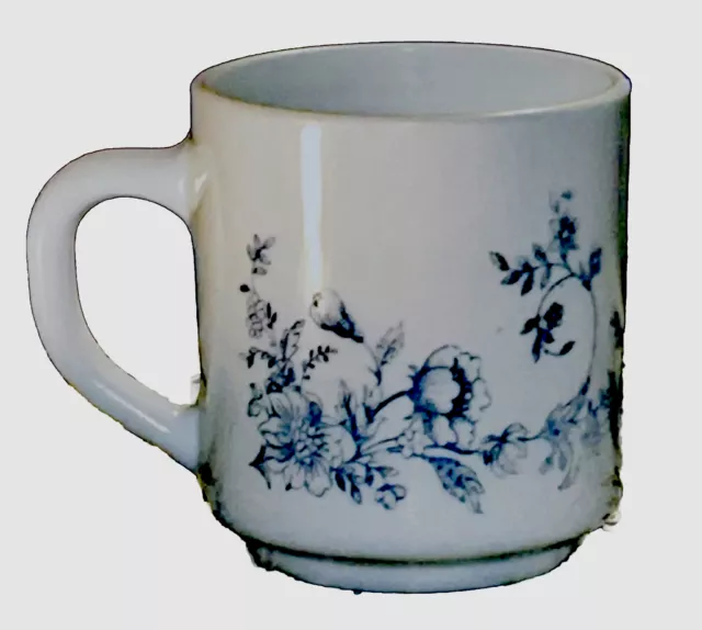 VINTAGE FRANCE ARCOPAL “Glenwood Blue” Coffee Mug / French Made