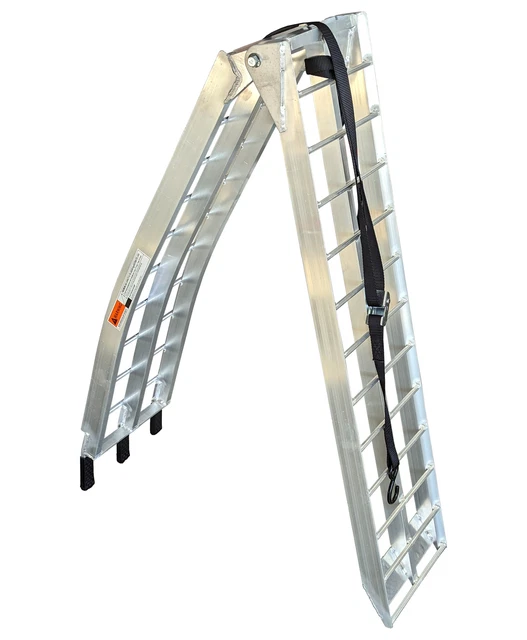 Folding Loading Ramp - 7' Long, Hybrid Arched, 750 lbs MoP. 91-4000