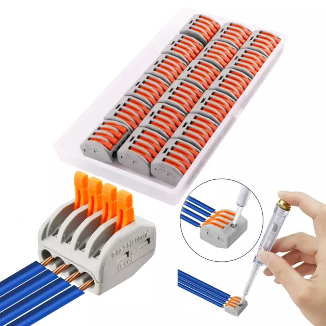 Connecteurs Électriques 18 Pièces, Bornes De Connexion Automatique