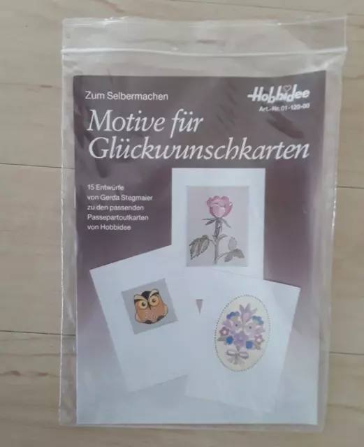Motive für Glückwunschkarten 15 Motive unbenutzt Hobbidee