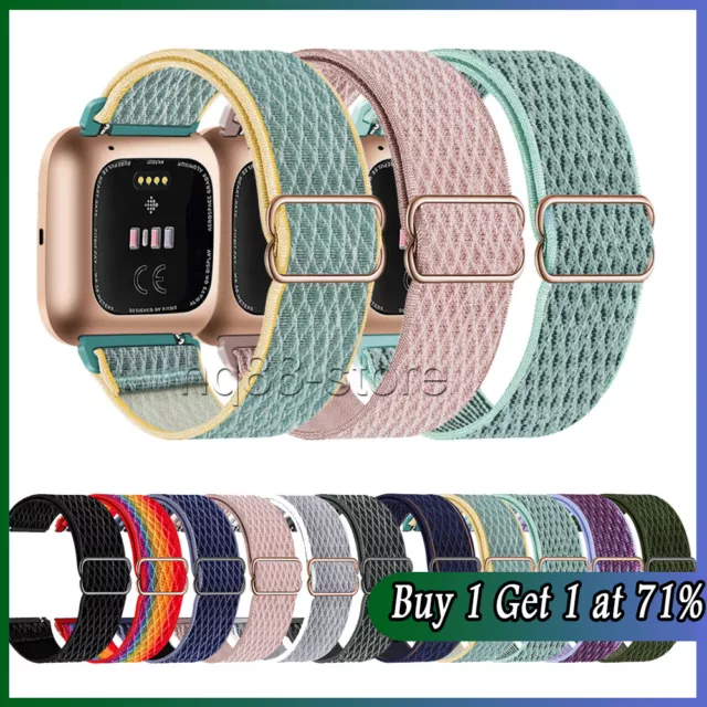 For Fitbit Versa 2/Versa Lite/Versa Replacement Nylon Sport Strap Watch Band