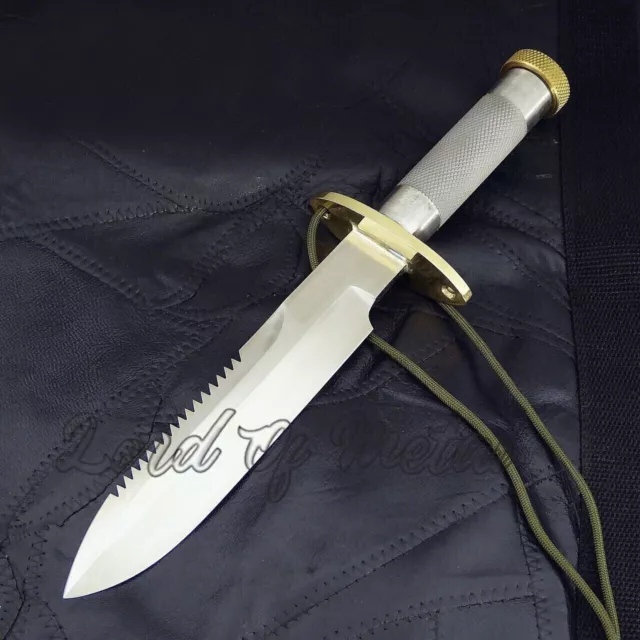 Handmade D2 Steel Full Tang Heavy Duty Outdoor Hunting Bowie Knife With Sheath