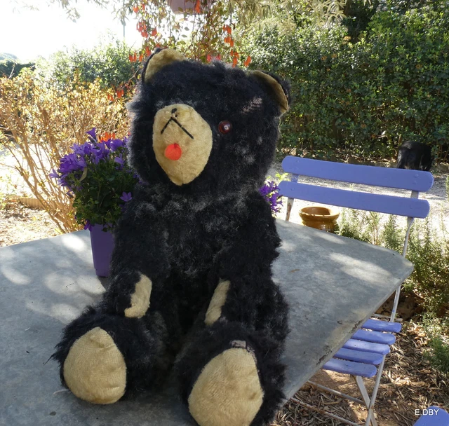 Grand peluche ours noir - Jeux & Jouets