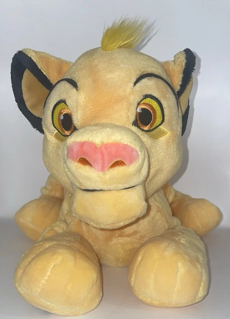 LARGE DISNEY SIMBA Plush The Lion King Soft Toy Disney Store approx 14 ...