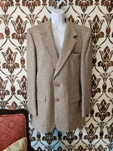 Herringbone sport coat deals with elbow patches