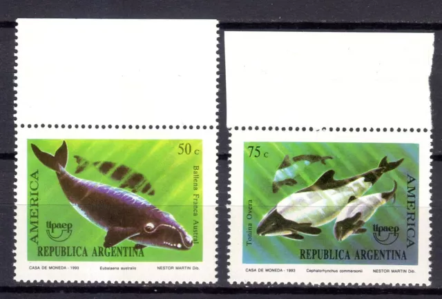 Wale, MiNr.: 2190-1, unmounted mint / never hinged, 1993, Argentina