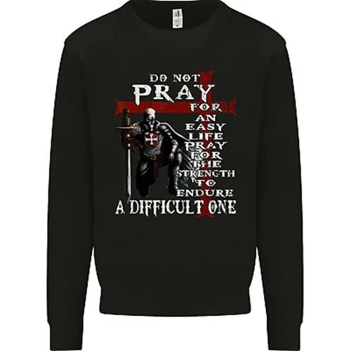 Do Not Pray Knights Templar St Georges Day Mens Sweatshirt Jumper