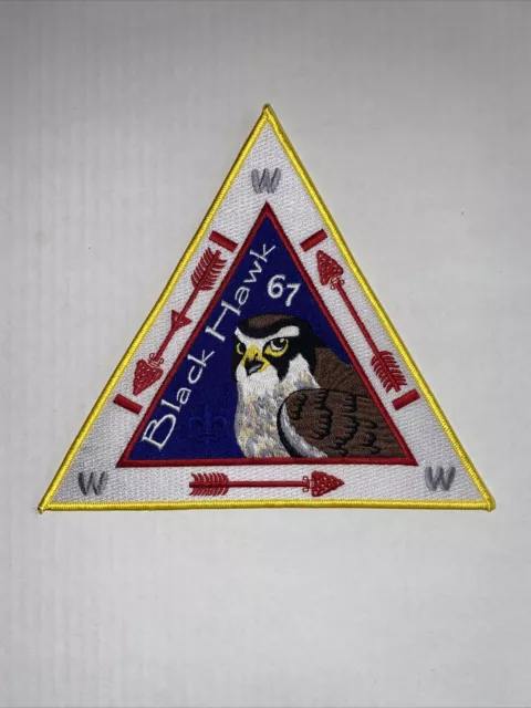 Boy Scout OA Lodge 67 Black Hawk J1 First Jacket Patch Saukenauk Eastman 136 80