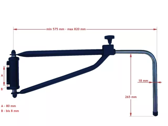 Universelle Universal Spiegelhalterung Spiegelhalter für Traktoren Trecker LKW