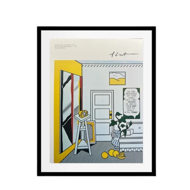Roy Lichtenstein Signed Print - Artist Studio Look - Limited Edition,Pop Art