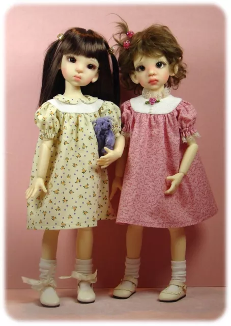 Dress pattern for BJD MSD dolls; Kaye Wiggs', reduce for Little Darling 14" Kish
