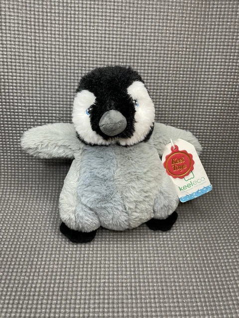 KEEL TOYS KEELECO BABY EMPEROR PENGUIN 18CM Soft Plush Cuddly Stuffed