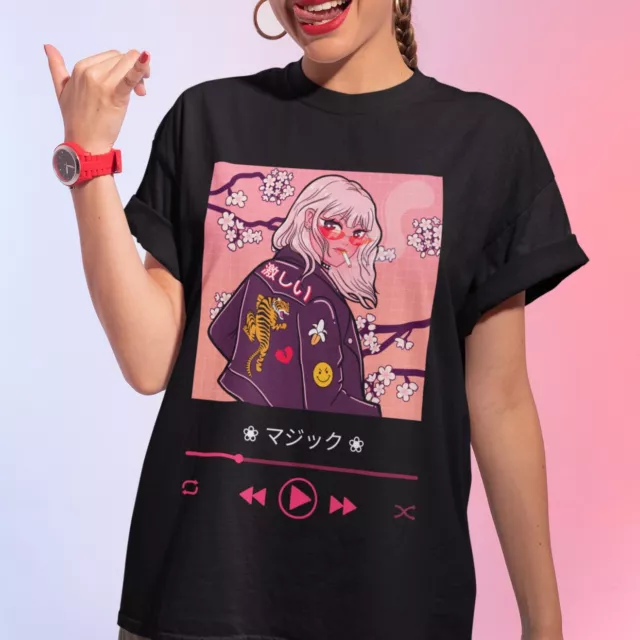 Japanese Anime Girl Punk Evil - Pastel Menhera Kawaii Unisex Form T-shirt