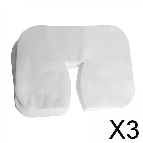 3X Pack Of 100 Disposable Massage Table Face Cradle head Rest Covers for Salon