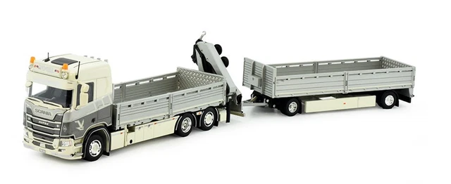 Camion TEKNO 1/50 Scania R143 - Porteur + Remorque Maury & Fils - Vert - Neuf