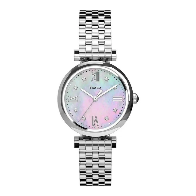 Montre Timex Automatique Acier - Vintage Double Dateur - Pour Homme