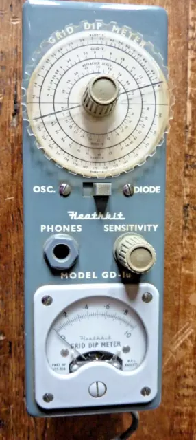 Vintage Heathkit GD-1U Grid Dip Meter Oscillator for HAM RADIO