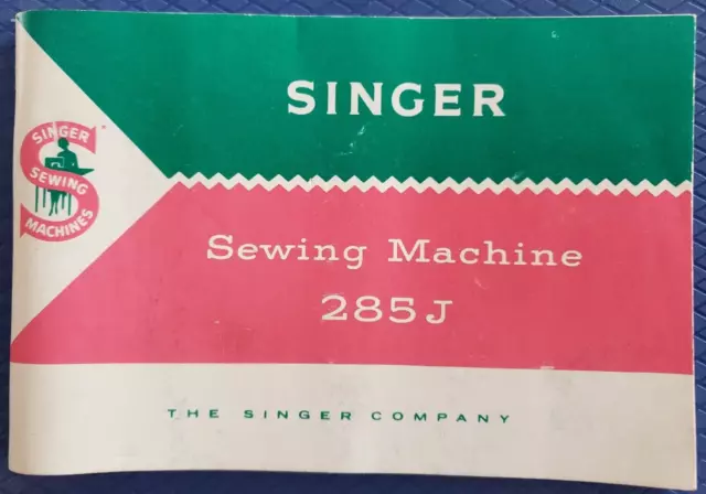 Máquina de coser Singer 285J manual de instrucciones - 1963 B