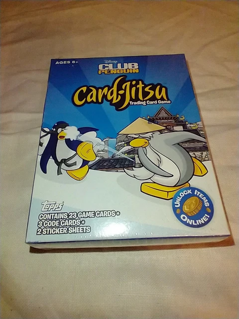 Disney Club Penguin Card Jitsu Lot Dojo Collectors Box Trading Card Game  Topps