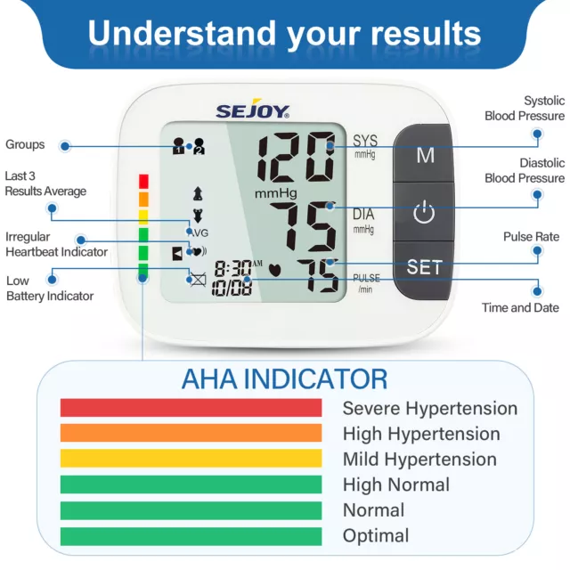 SEJOY Misuratore automatico della pressione arteriosa del braccio superiore 2