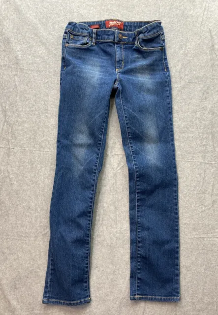 Arizona Jean Company Girls' Jeans Size 12 Slim Blue Adjustable Waist M-2