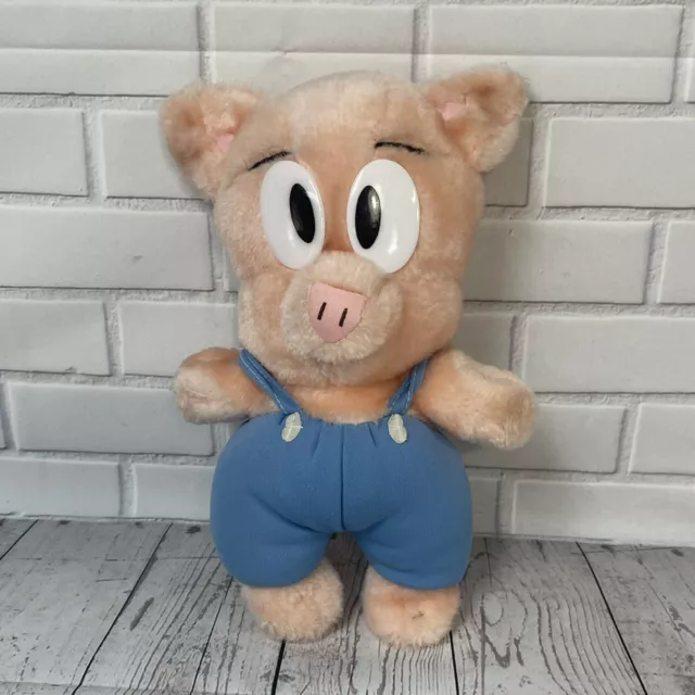 Tiny Toons Plush Hamton Hampton Porky Stuffed Animal Vintage 1990 WARNER BROS