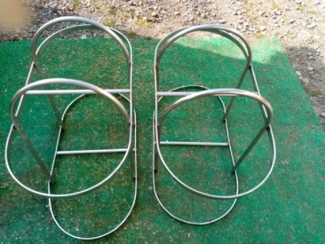 2 Porte Pares Battage inclinables 2 logements en inox et fabrication de qualité