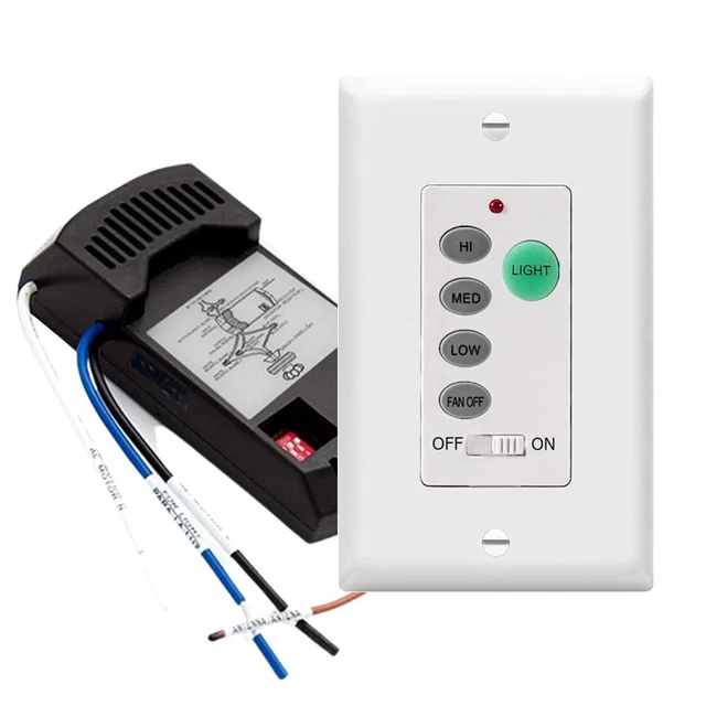 USED CEILING FAN wall remote control UC9050T Kit With 4 DIP Switch for