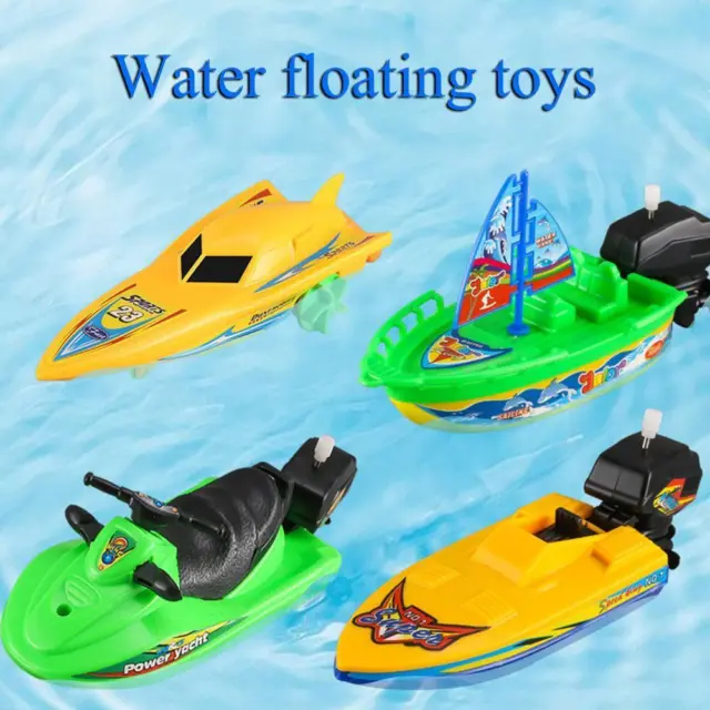 1 x Wind Up Clockwork Boat Ship Toys Play Water Bath Toy For Children I9C1