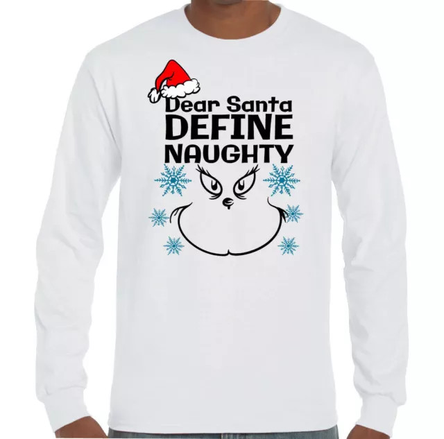 Caro Babbo Natale Definire Cattivo Uomo Divertente T-Shirt Secret Regalo