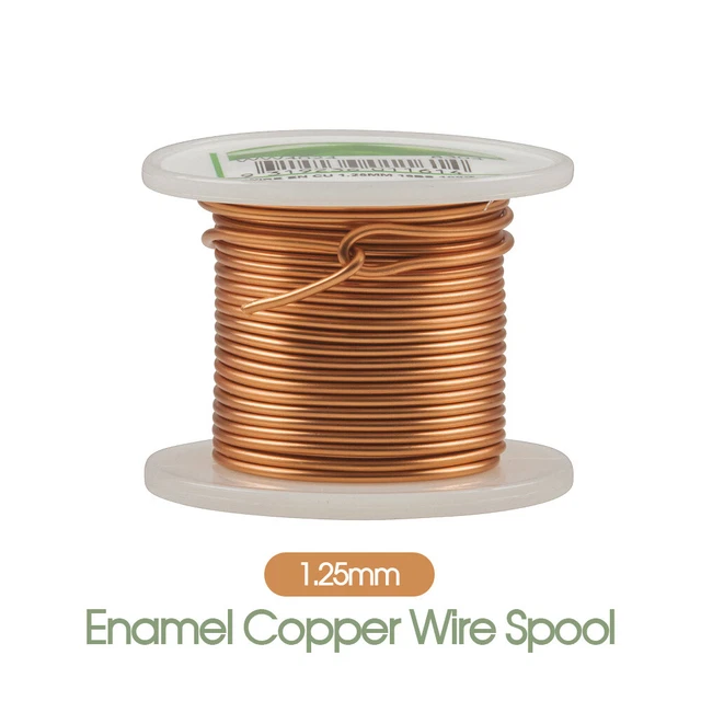 ENAMEL COPPER WIRE Spool cable conductors strands 1.25mm 23.29