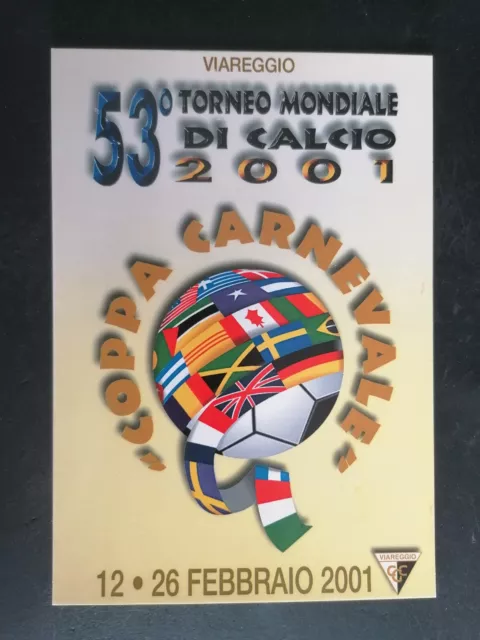 Bella Cartolina  Viareggio Torneo Calcio 2001 Annullata