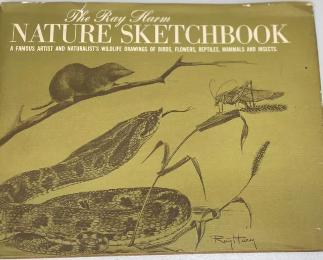 Ray Harm Nature Sketchbook Wildlife Art Book 1967 Birds Flowers Reptiles Insects Ray Harm Nature Sketchbook Wildlife Art Book 1967 Birds Flowers Reptiles Insects