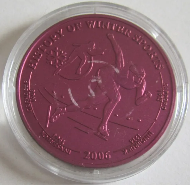 Liberia 5 Dollars 2006 Olympische Winterspiele Eisschnelllauf Niob
