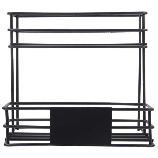 Drink Organizer Holder Wrought Iron Syrup Holder Wire Storage Rack Dispenser