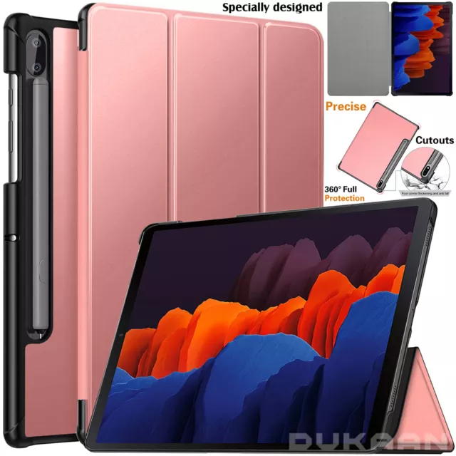 Leather Magnetic Smart Stand Case Cover for Samsung Galaxy tab S7 & S7 Plus 2020