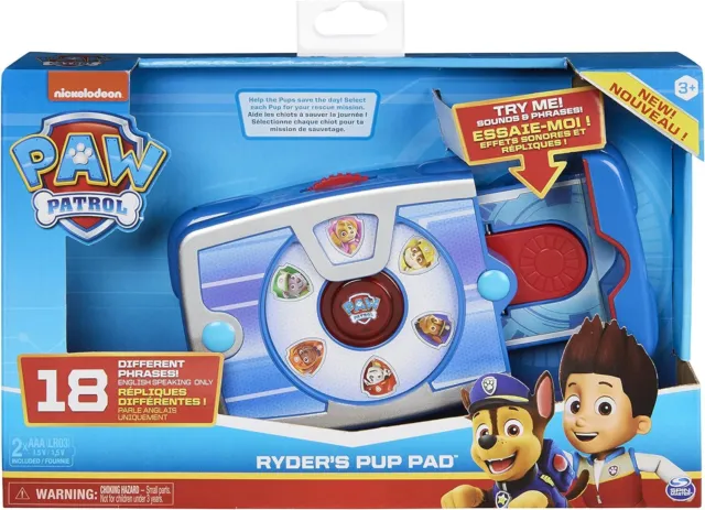 Neuf Paw Patrol Ryders Interactif Pup Coussinet