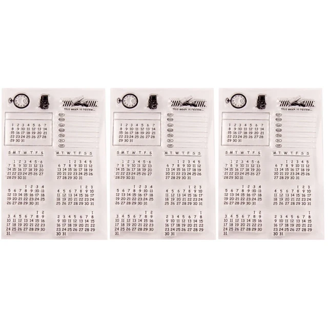 3 stücke klar stempel transparent dichtstempel für diy scrapbooking handwerk fot 3